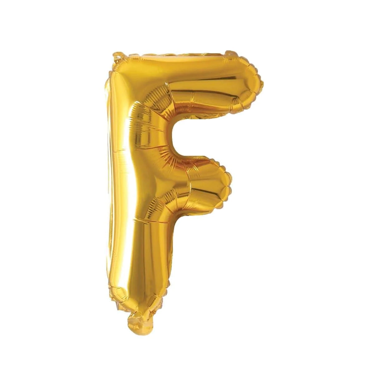 Gold Letter F Foil Balloon, 16 Inches