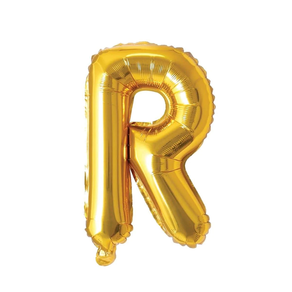 Gold Letter R Foil Balloon, 16 Inches